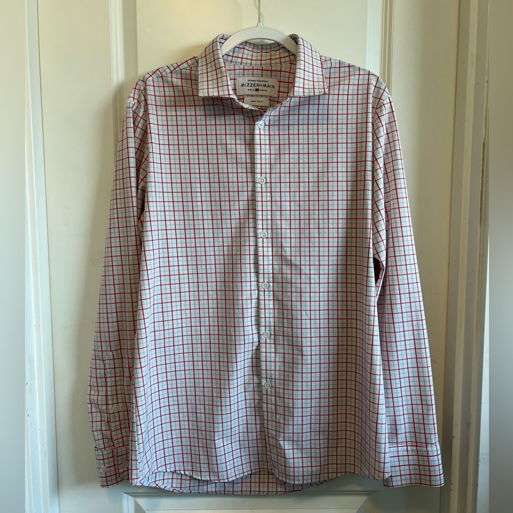 Mizzen+Main Trim Fit L - Leeward Collection Dress Shirt